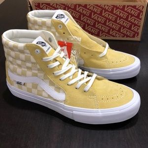 Vans Sk8-Hi Pro Checkerboard Pale Banana